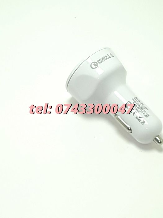 Incarcator Universal Masina Auto 4 Porturi Bricheta Usb Qc Fastcharge