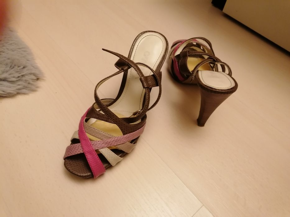 Pantofi de dama catwalk cu toc marime 38 abia purtati