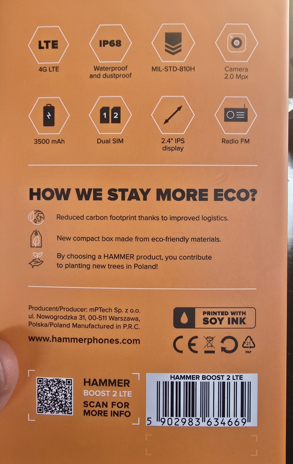 Нов телефон HAMMER BOOST 2 LTE
