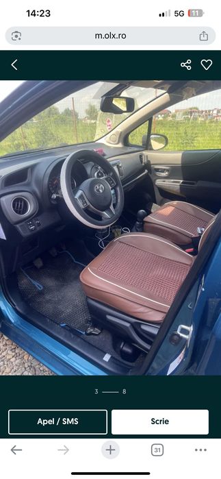 Vând toyota yaris din 2011 keylessgo maşina este impecabilă 300000km