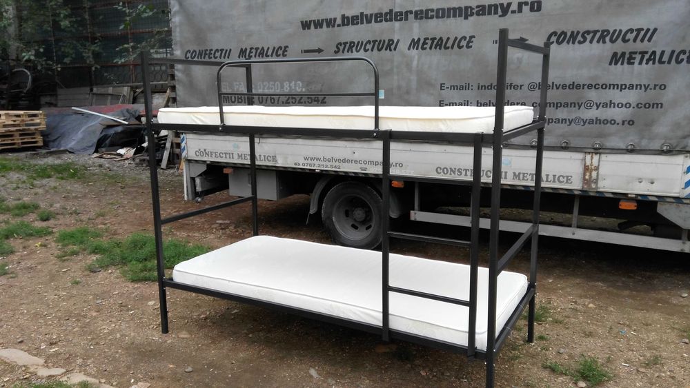 Promotie Pat metalic etajat - model BEL 10 - Stoc-orice cantitate