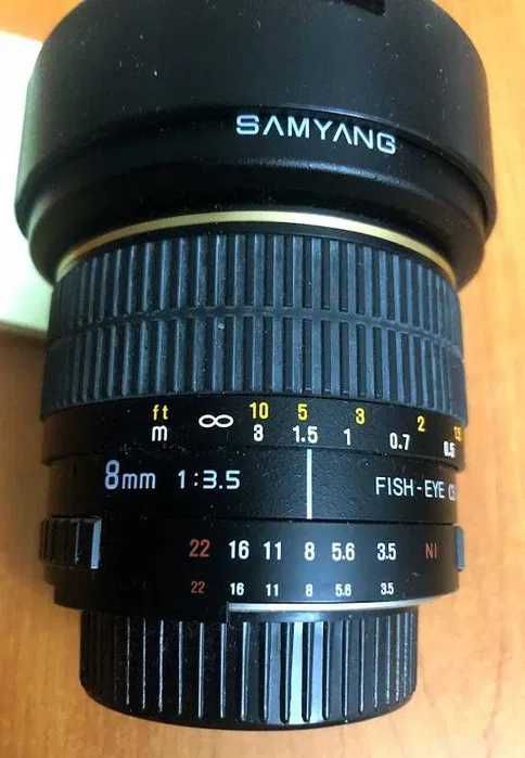 Obiectiv foto SamYang 8 mm f/3.5 Fish-Eye CS