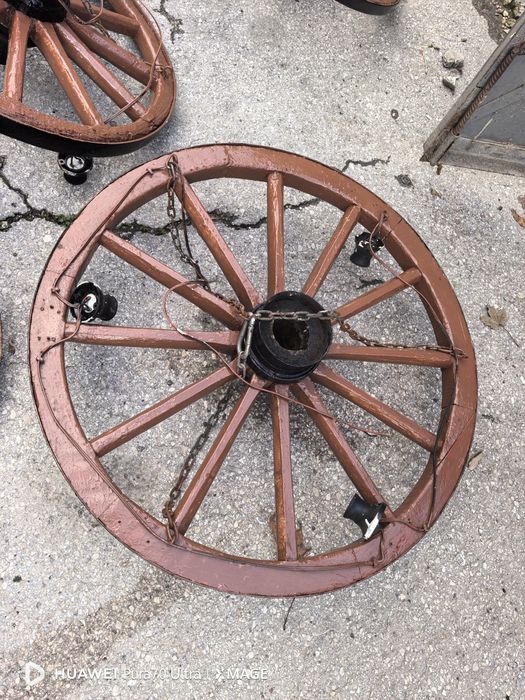 Полилей от колела на каруца