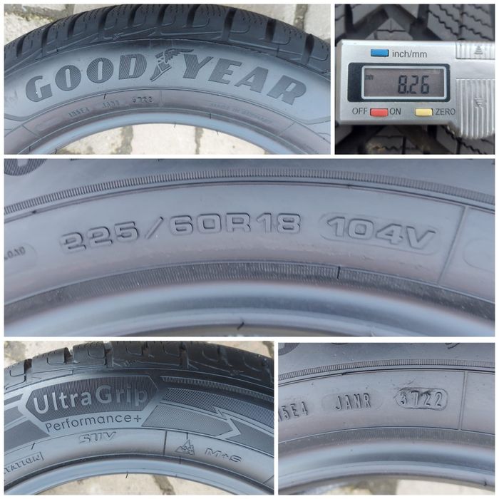 O bucată 225/60 R18 M+S iarnă - una Michelin Goodyear Yokohama