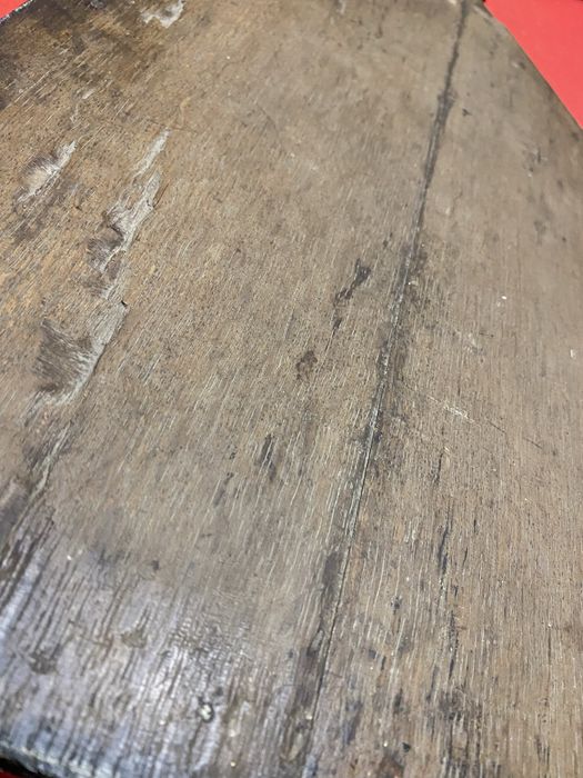 Религиозен панел икона Богородица Франция 19 век дърво