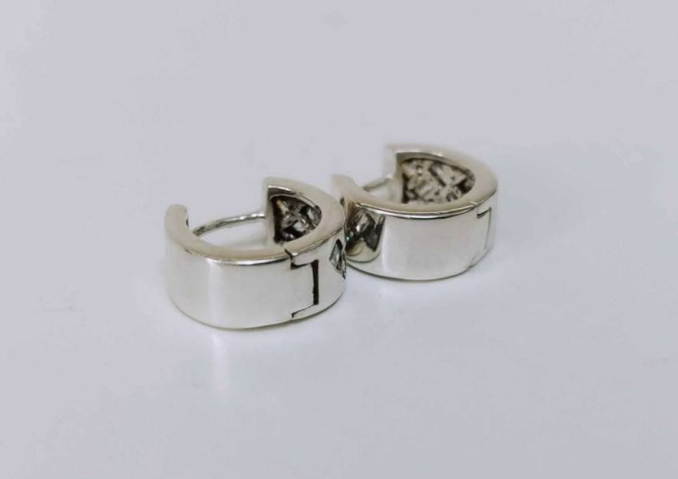 Cercei din argint de 925 cu pietre albe, Slovacia