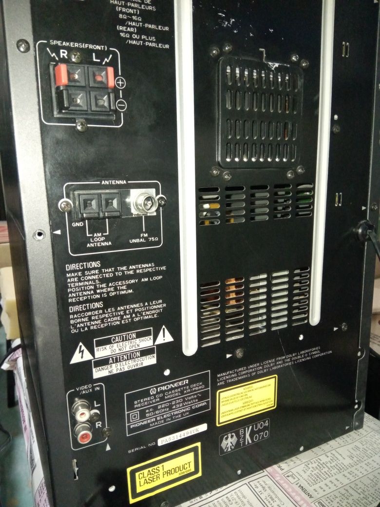 Combina Pioneer XR-P640