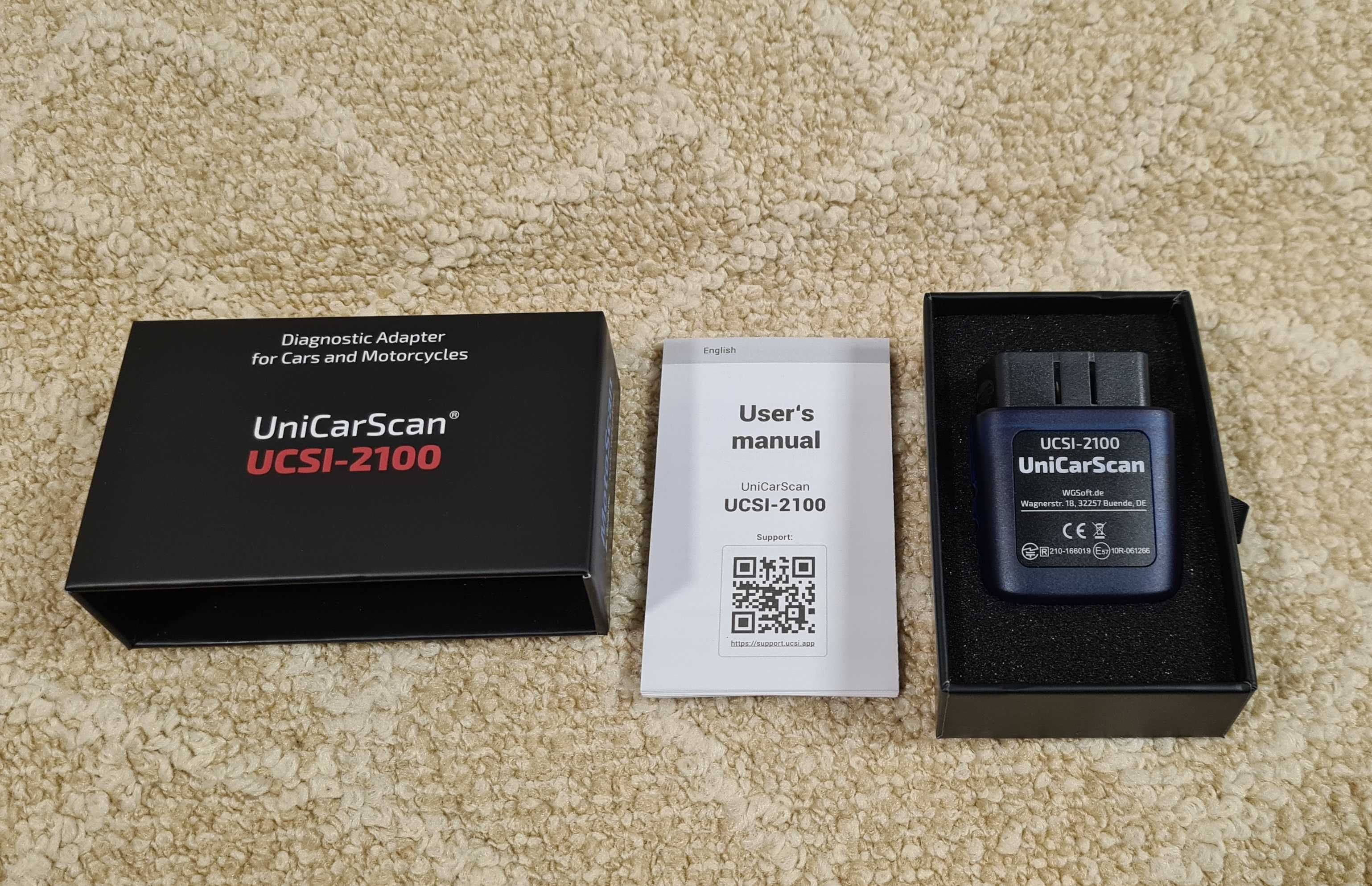 Unicarscan UCSI-2100, Android, IOS, Bimmercode, Bimmerlink, Motoscan