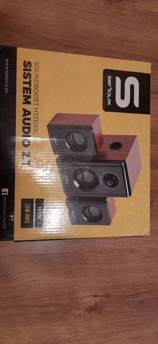 Boxe/Sistem 2.1 Serioux, 16W RMS, Nou !