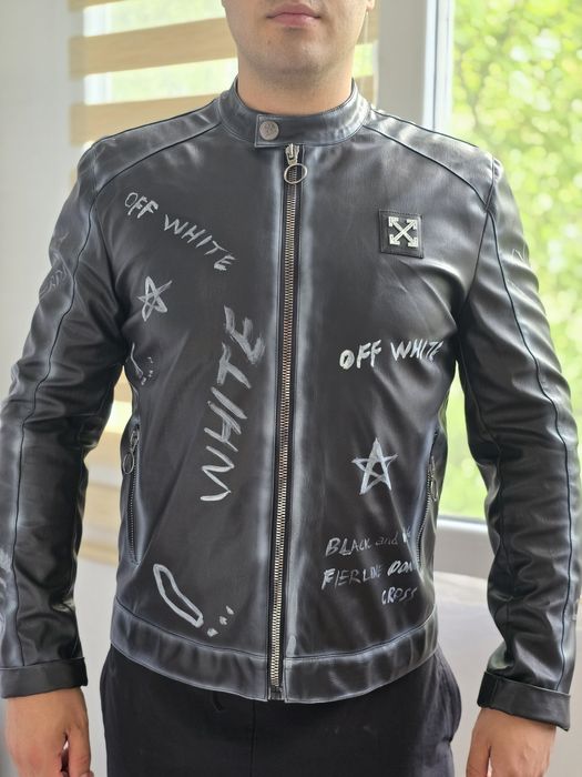 Geaca piele naturala OFF-White L