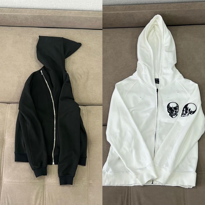 Rick Owens/Number (N)ine zip up hoodies