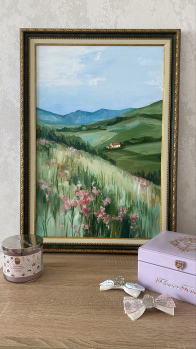 Интерьерная картина акрилом в рама