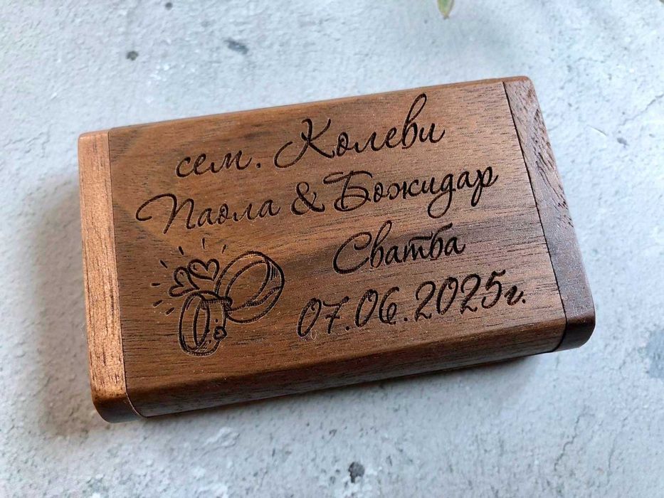 Гравирана флашка с кутия – подарък за специален повод