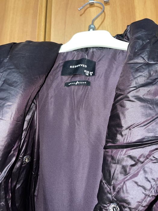 Geaca lunga Reserved mov inchis 34