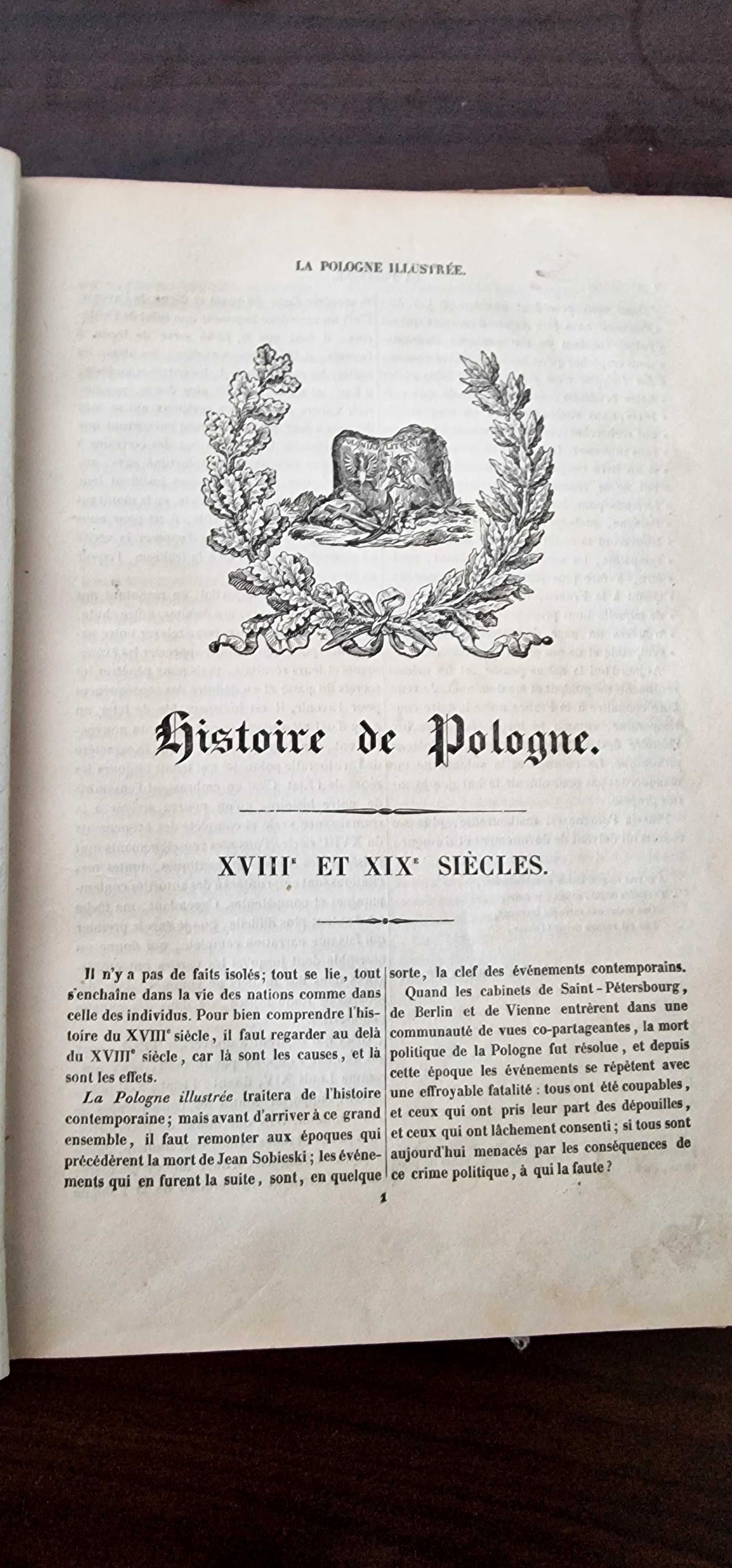 Vand carte veche la Pologne, istoria Poloniei, franceza , 1847