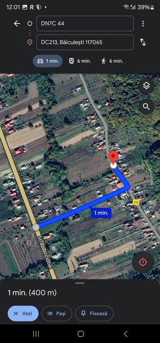 Teren intravilan 9700 m2, com. Baiculesti, Deschidere 60m