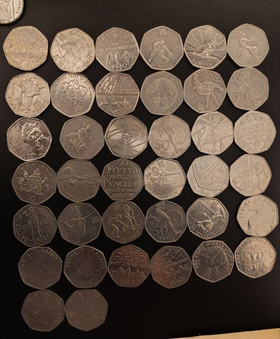 Vând colecție monede Marea Britanie