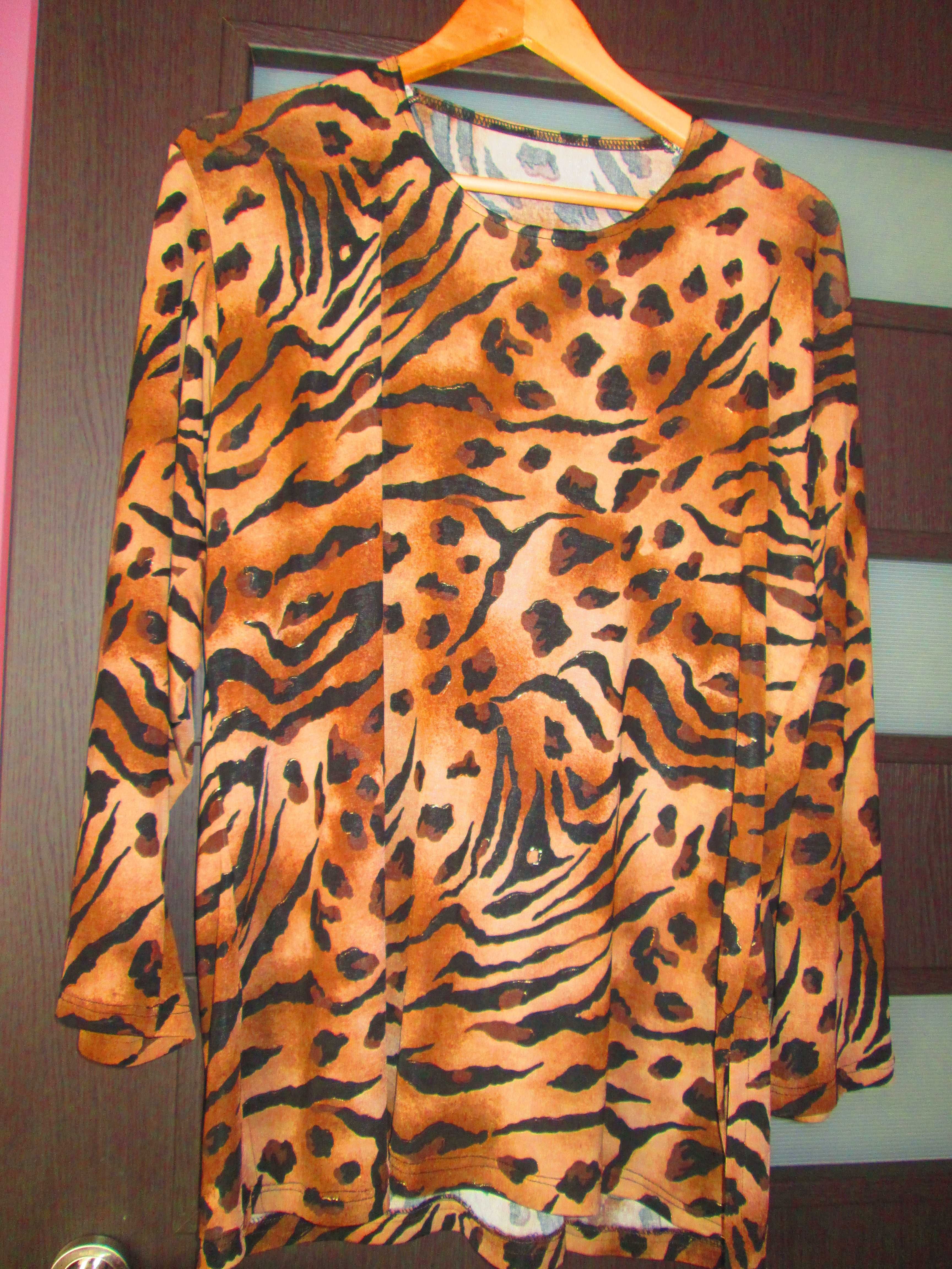 bluza animal print extralarge eleganta