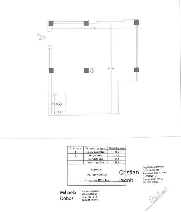 spatiu comercial 85 mp zona visan la strada principala 175.000 euro