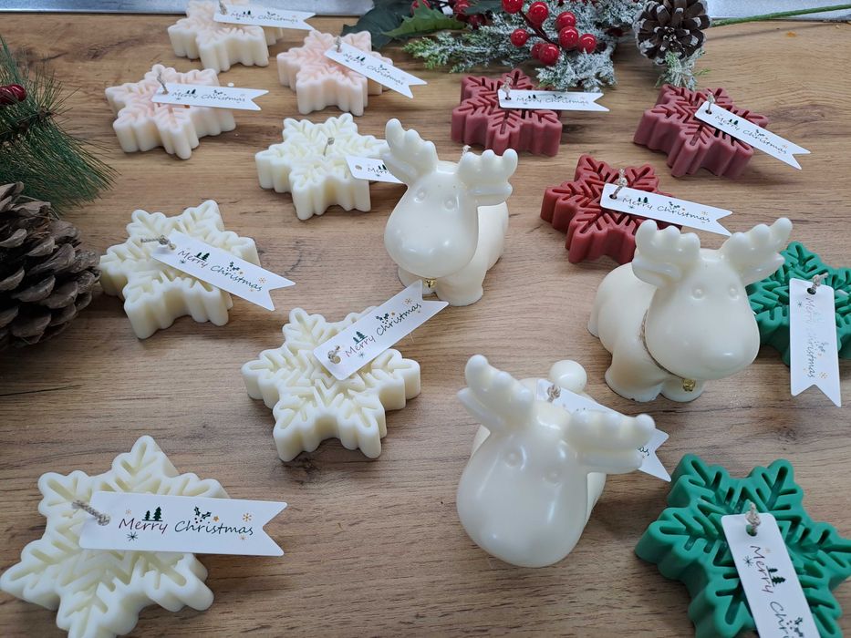 Ръчно направени свещички от соев восък