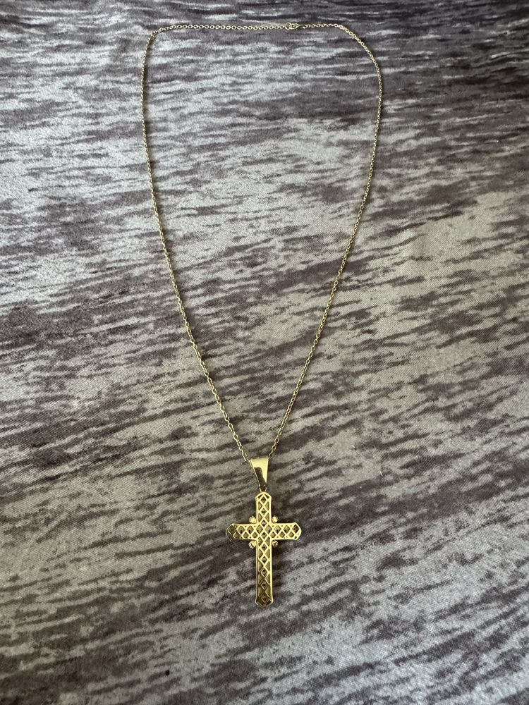 Lant Aur Cruce 14K