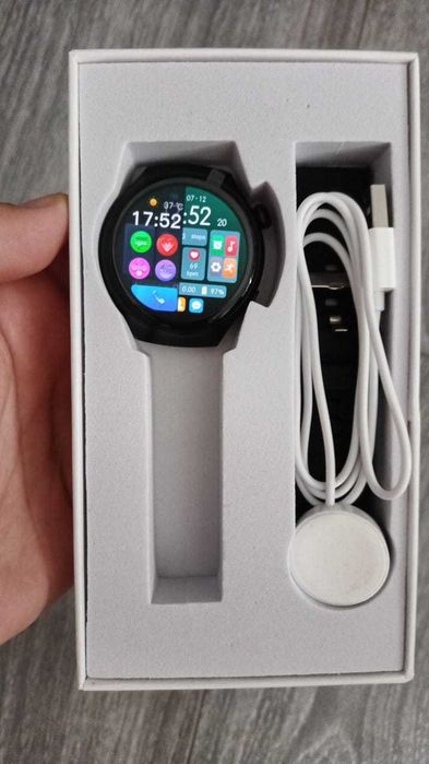 Ceas smart, ecran amoled de 1,43 inch, incarcare wireless, AI voice