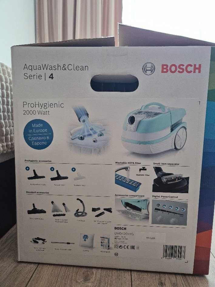 Прахосмукачкa BOSCH BWD420HYG Сухо и мокро почистване