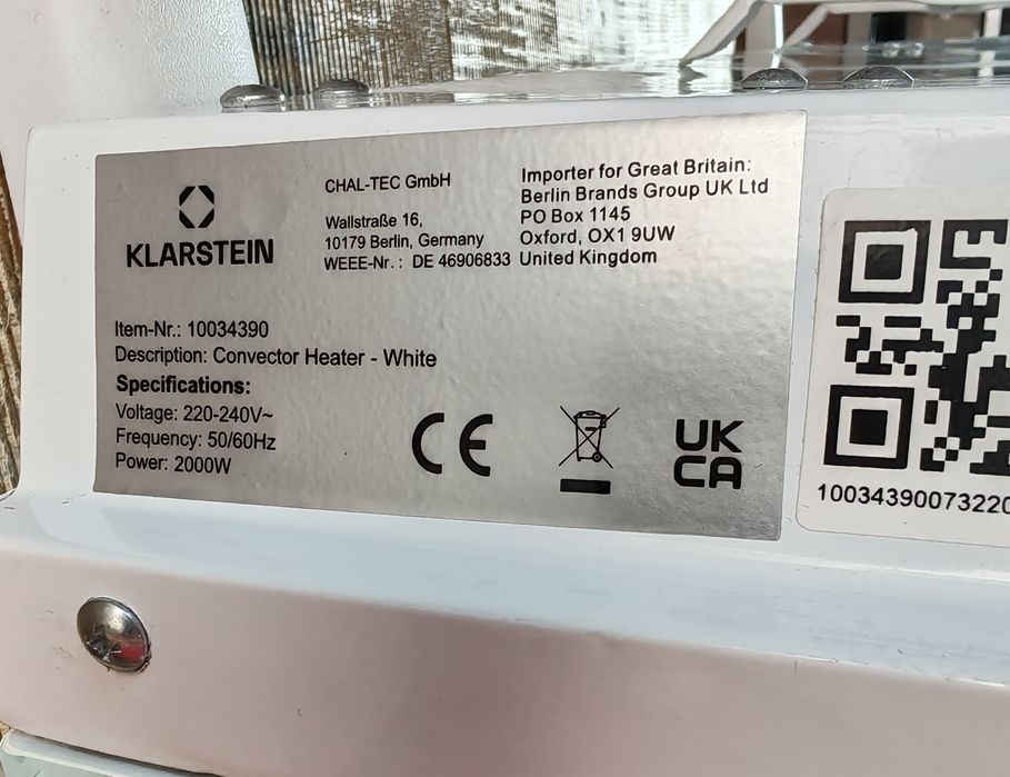 Конвектор Klarstein Wi-Fi