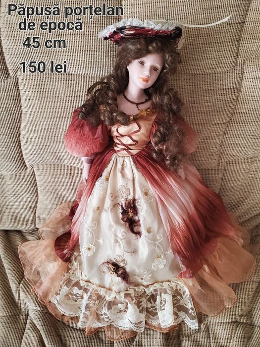 Păpuși mari din porțelan 46-54 cm