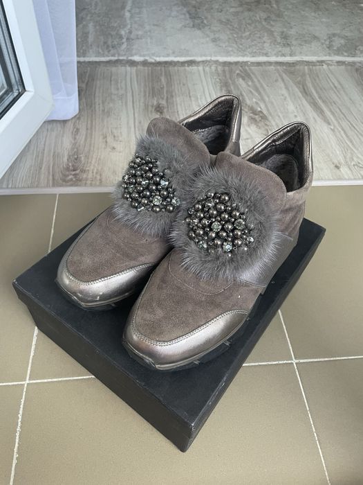 Полуботинки недорого, кожа, натуралка, размер 36