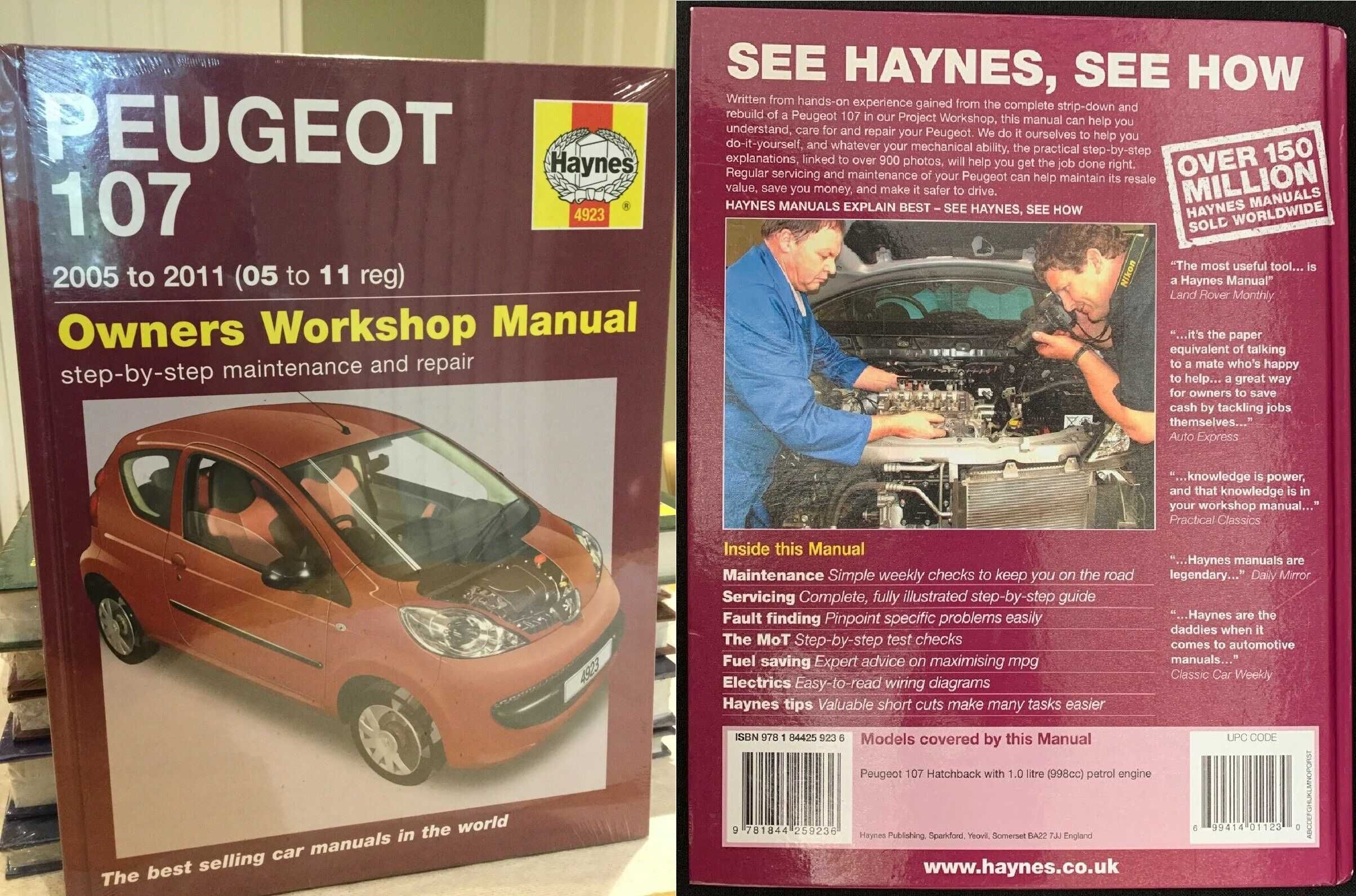 Manual auto Haynes Peugeot 106; 107; 206; 306; 307; 309 anii 1986-2011