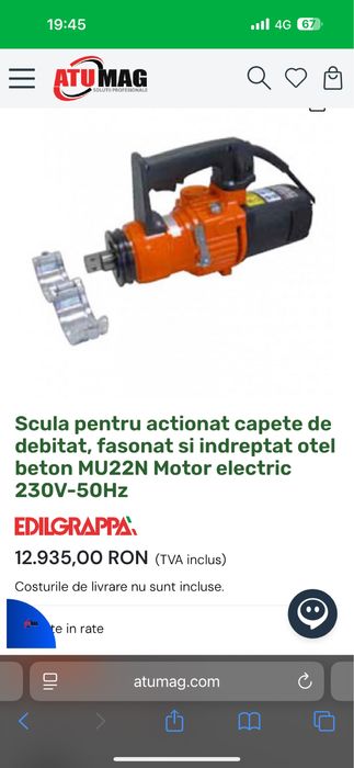 EDILGRAPPA aparat hidraulic de debitat fier beton