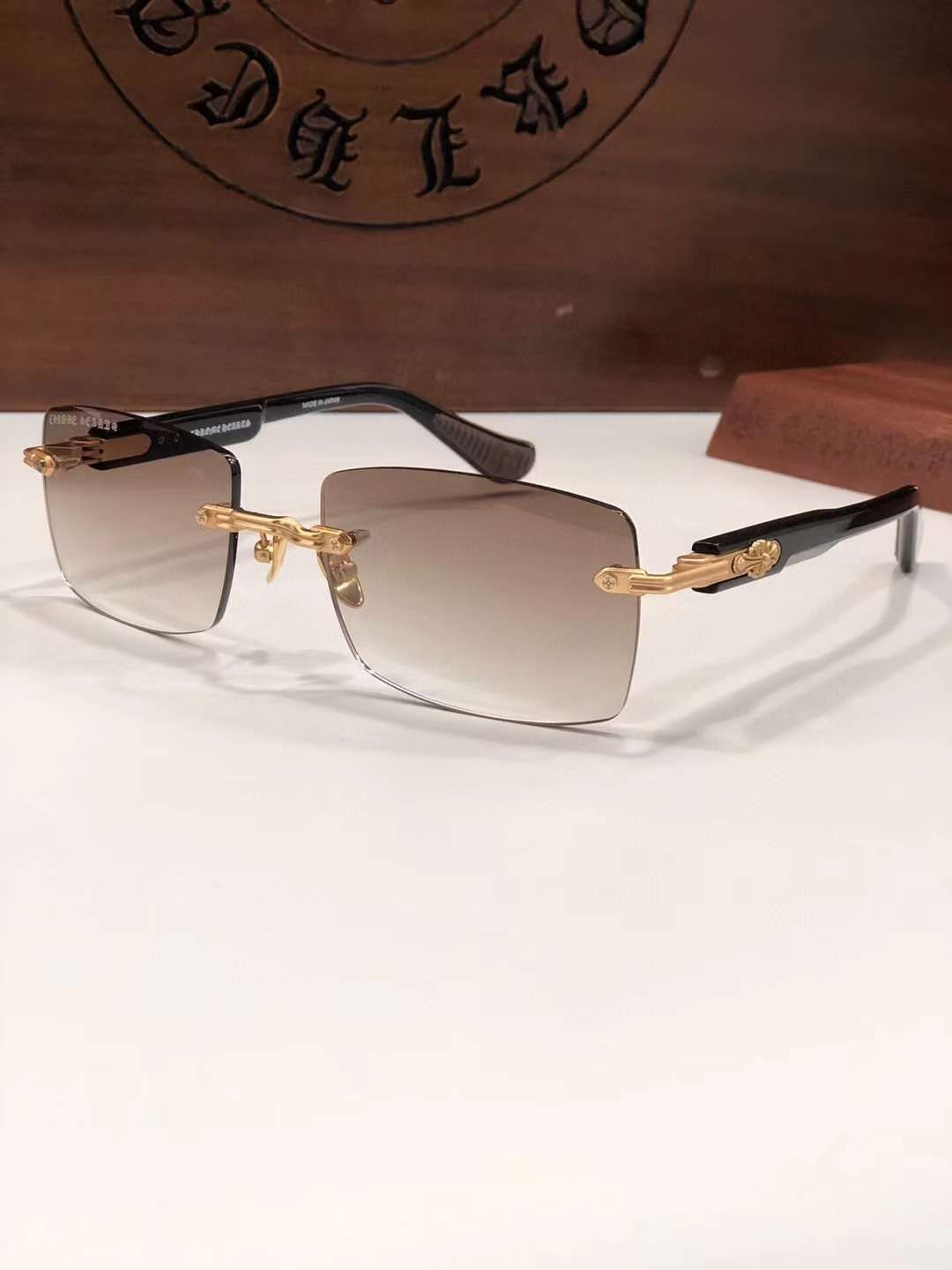Chrome Hearts DEEP II Gold Sunglasses Deep 2 Слънчеви очила