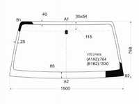 Стекло лобовое MITSUBISHI PAJERO 3/5D 99- Mitsubishi Pajero