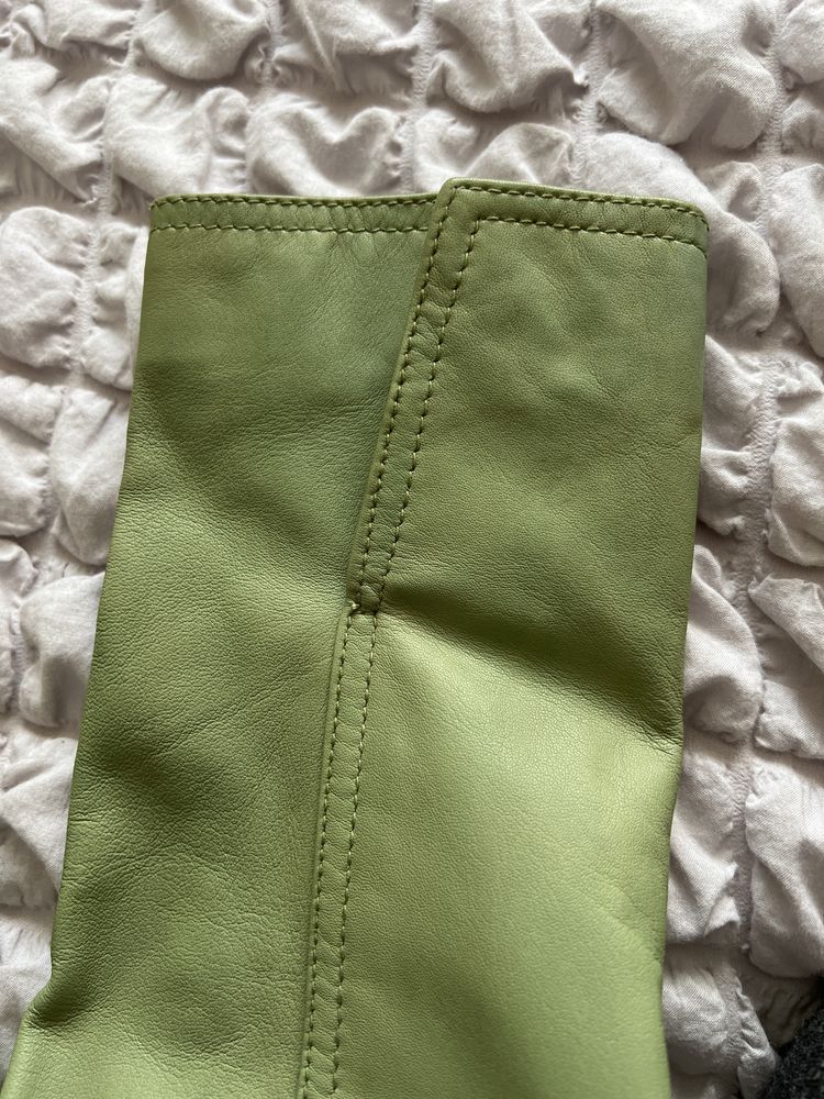 Geaca de piele verde , Wilsons Leather , marimea S