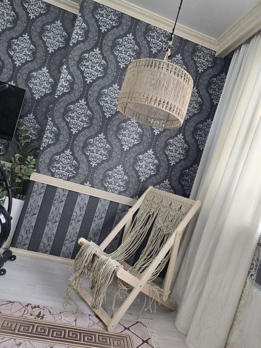 Продам люстра новая ручная работа из джута