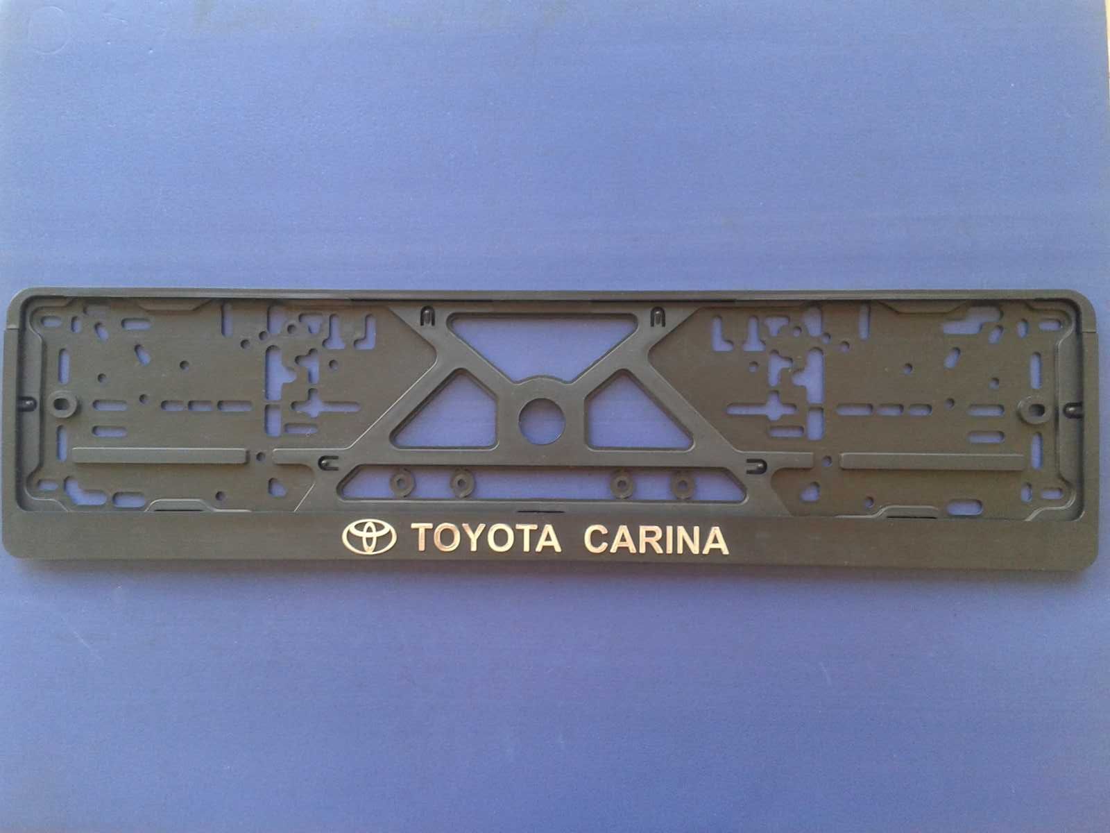 Рамка держатель Toyota Carina хром Avensis серебро подномерник