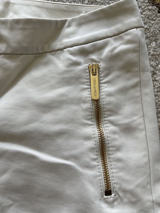 Pantaloni crem skinny Dsquared2