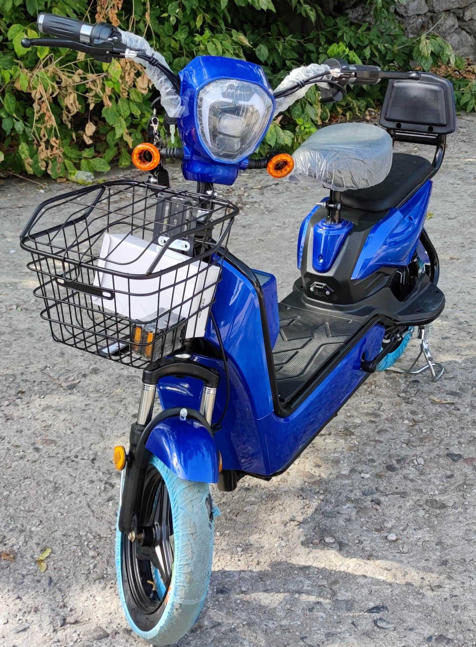 Електрически скутер EcoWay модел JY 450W мотор син цвят