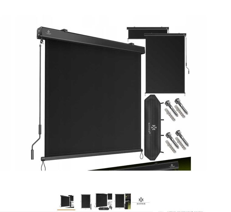 jaluzea verticala exterior kesser 200x250 gri inchis