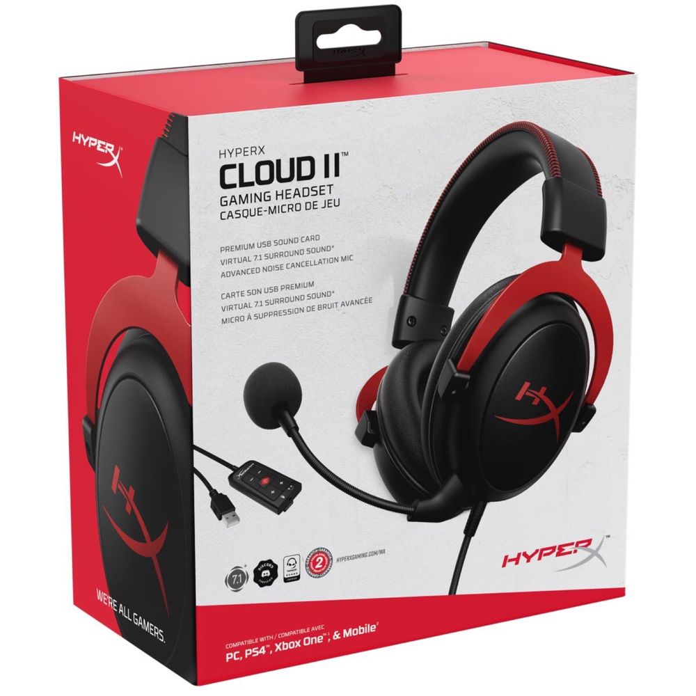 HyperX Cloud II black-red