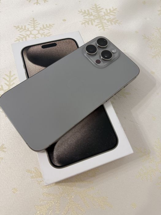 Iphone 15 Pro Max 256gb Natural Titanium - Garantie emag 23.02.2026