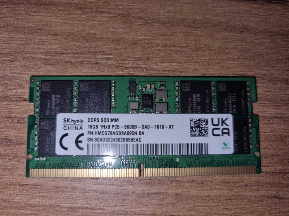 RAM Hynix kit 16GB (1x16GB) DDR5 5600 MHz Laptop SODIMM