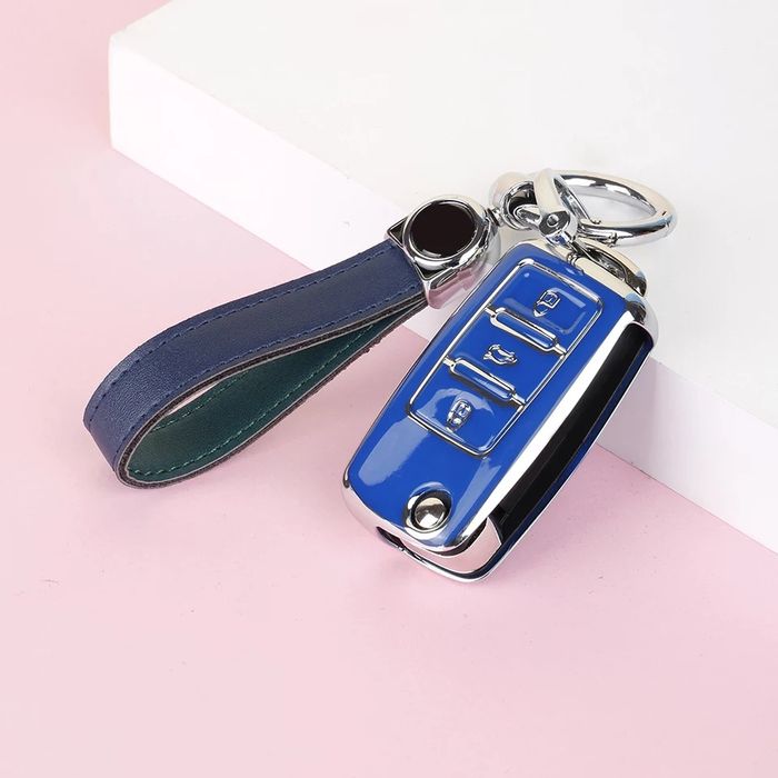 Калъф за ключ  VW Polo Tiguan Passat B5 B6 B7 Golf 4 5 6 Skoda Octavia
