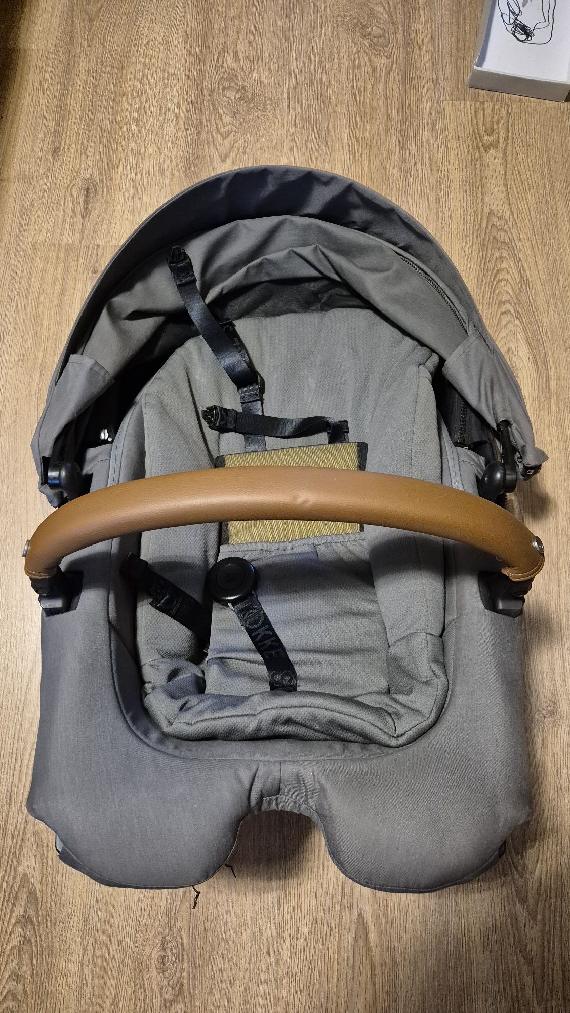 Бебешка количка Stokke Xplory X, сива + бебешки кош