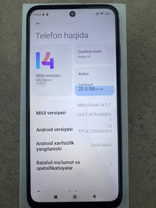 Redmi 10. 64 gb