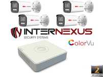 Hikvision IP 2MP ColorVu Комплект за Видеонаблюдение DS-2CD1023G2-LIU