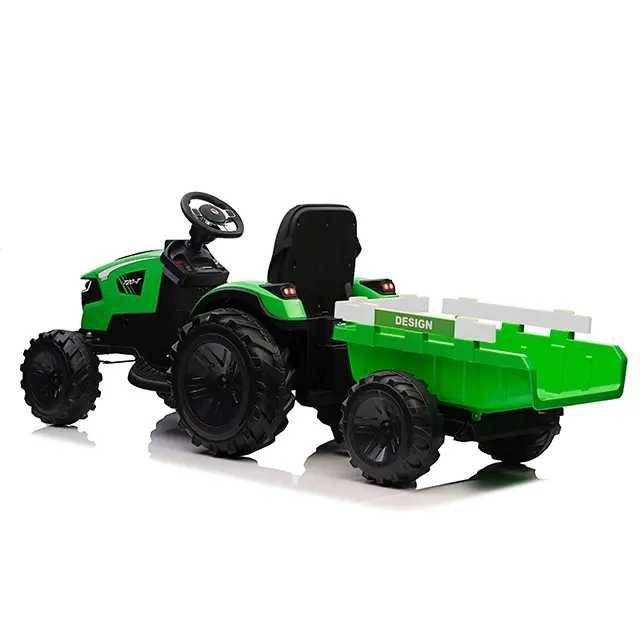 Tractoras electric cu remorca basculabila Kinderauto SX2068 Verde