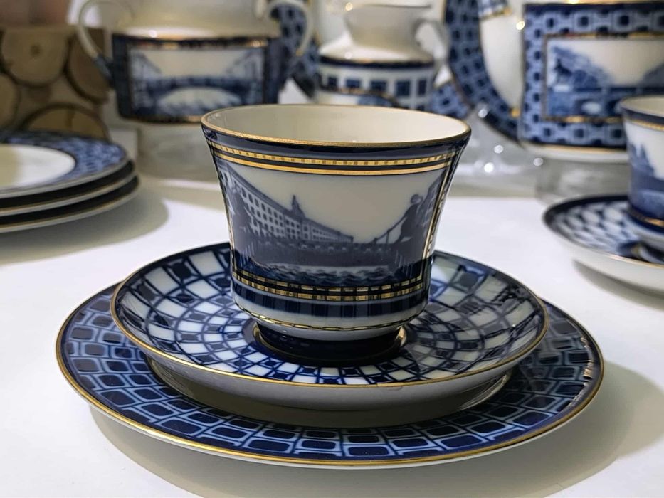 Руски порцелан сервиз за чай ИФЗ