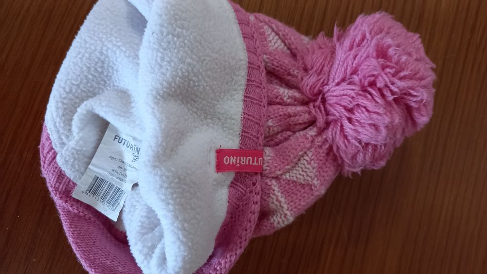 Тёплые зимние шапочки для девочки